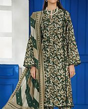 Vs Textile Green Cambric Suit- Pakistani Designer Lawn Suits