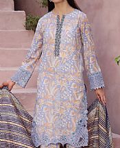 Vs Textile Peach/Cold Purple Lawn Suit- Pakistani Lawn Dress