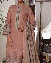 Vs Textile Pinkish Brown Karandi Suit- Pakistani Winter Dress