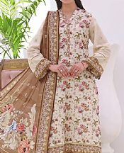 Vs Textile Ivory Lawn Suit- Pakistani Lawn Dress