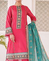 Vs Textile Redical Red Lawn Suit- Pakistani Designer Lawn Suits