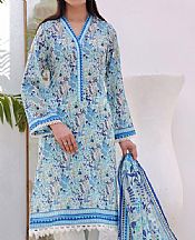 Vs Textile Off White/Blue Lawn Suit- Pakistani Designer Lawn Suits