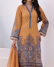 Vs Textile Persian Orange Lawn Suit- Pakistani Designer Lawn Suits