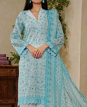 Vs Textile Light Grey/Blue Lawn Suit- Pakistani Designer Lawn Suits