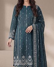 Vs Textile Slate Grey Lawn Suit- Pakistani Designer Lawn Suits
