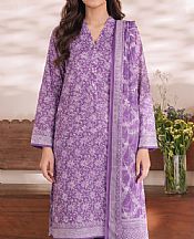 Dusty Purple/Off White Lawn Suit
