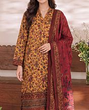 Dull Orange/Vivid Burgundy Lawn Suit