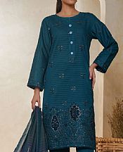 Vs Textile Teal Lawn Suit- Pakistani Lawn Dress