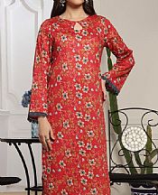Vs Textile Persian Red Lawn Suit (2 pcs)- Pakistani Lawn Dress