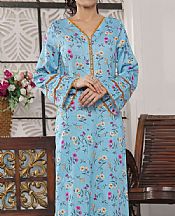 Vs Textile Light Cornflower Blue Lawn Suit (2 pcs)- Pakistani Designer Lawn Suits