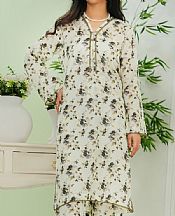 Vs Textile Off White Lawn Suit (2 pcs)- Pakistani Lawn Dress