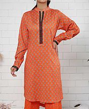 Vs Textile Safety Orange Lawn Suit (2 pcs)- Pakistani Designer Lawn Suits