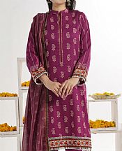 Vs Textile Dark Raspberry Lawn Suit- Pakistani Lawn Dress