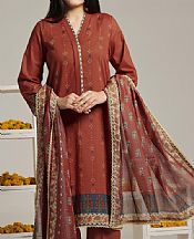 Vs Textile Pale Carmine Lawn Suit- Pakistani Lawn Dress