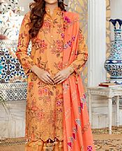 Vs Textile Faded Orange Khaddar Suit- Pakistani Winter Dress
