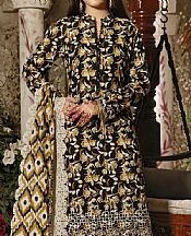 Vs Textile Black/Golden Lawn Suit- Pakistani Lawn Dress