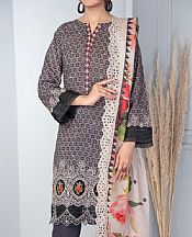 Vs Textile Black Lawn Suit- Pakistani Lawn Dress
