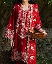 Torch Red Khaddar Suit