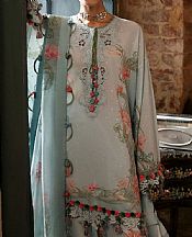 Zaha Cadet Blue Lawn Suit- Pakistani Designer Lawn Suits