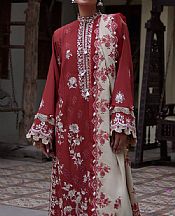Zaha Persian Plum Khaddar Suit- Pakistani Winter Clothing