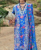 Zaha Blue Lawn Suit- Pakistani Designer Lawn Suits