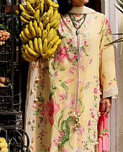 Zaha Cream Lawn Suit- Pakistani Designer Lawn Suits
