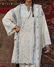 Zaha White Khaddar Suit- Pakistani Winter Clothing