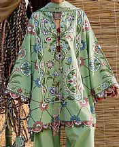 Zaha Light Green Khaddar Suit- Pakistani Winter Dress