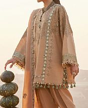 Zaha Peach Khaddar Suit- Pakistani Winter Clothing