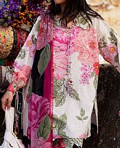 White/Pink Lawn Suit