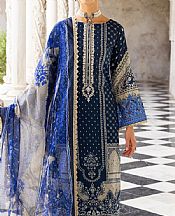 Zainab Chottani Midnight Blue Lawn Suit- Pakistani Lawn Dress
