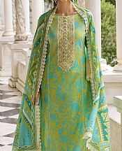 Zainab Chottani Lime Green Lawn Suit- Pakistani Lawn Dress
