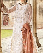 Zainab Chottani White Organza Suit- Pakistani Designer Chiffon Suit