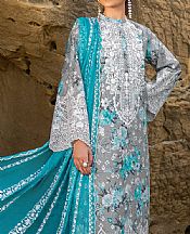Zainab Chottani Grey Lawn Suit- Pakistani Designer Lawn Suits