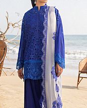 Zainab Chottani Royal Blue Lawn Suit- Pakistani Lawn Dress