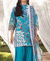 Zainab Chottani Pacific Blue Lawn Suit- Pakistani Designer Lawn Suits