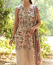 Zainab Chottani Ivory Lawn Suit- Pakistani Designer Lawn Suits