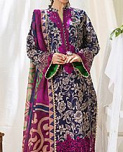 Zainab Chottani Navy Blue Lawn Suit- Pakistani Designer Lawn Suits