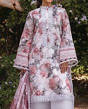 Zainab Chottani Grey/Light Mauve Lawn Suit- Pakistani Designer Lawn Suits