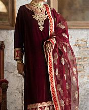 Maroon Velvet Suit