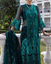 Teal Organza Suit
