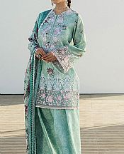 Mint Green Lawn Suit