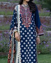 Zainab Chottani Navy Blue Lawn Suit- Pakistani Designer Lawn Suits