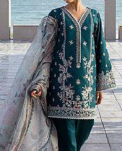 Bottle Green Lawn Suit