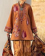 Zainab Chottani Beaver Brown Jacquard Suit- Pakistani Lawn Dress
