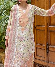 Zainab Chottani Ivory/Peach Lawn Suit- Pakistani Designer Lawn Suits