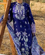 Zainab Chottani Navy Blue Jacquard Suit- Pakistani Lawn Dress