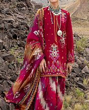 Zainab Chottani Scarlet Jacquard Suit- Pakistani Designer Lawn Suits
