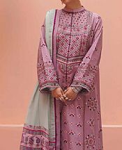 Zara Shahjahan Mauve Lawn Suit- Pakistani Lawn Dress
