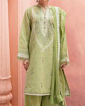 Zara Shahjahan Apple Green Jacquard Suit- Pakistani Lawn Dress